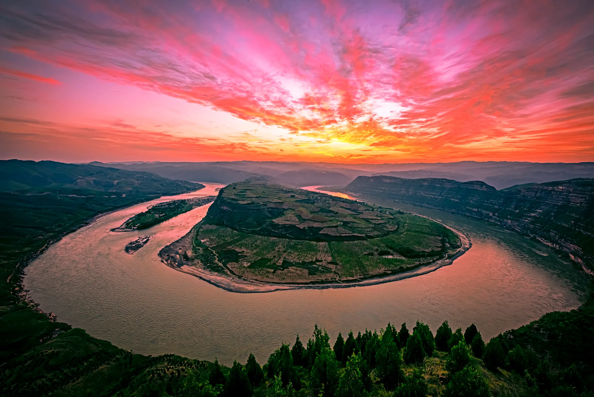 Baie Qiankun, Yanchuan — image de référence