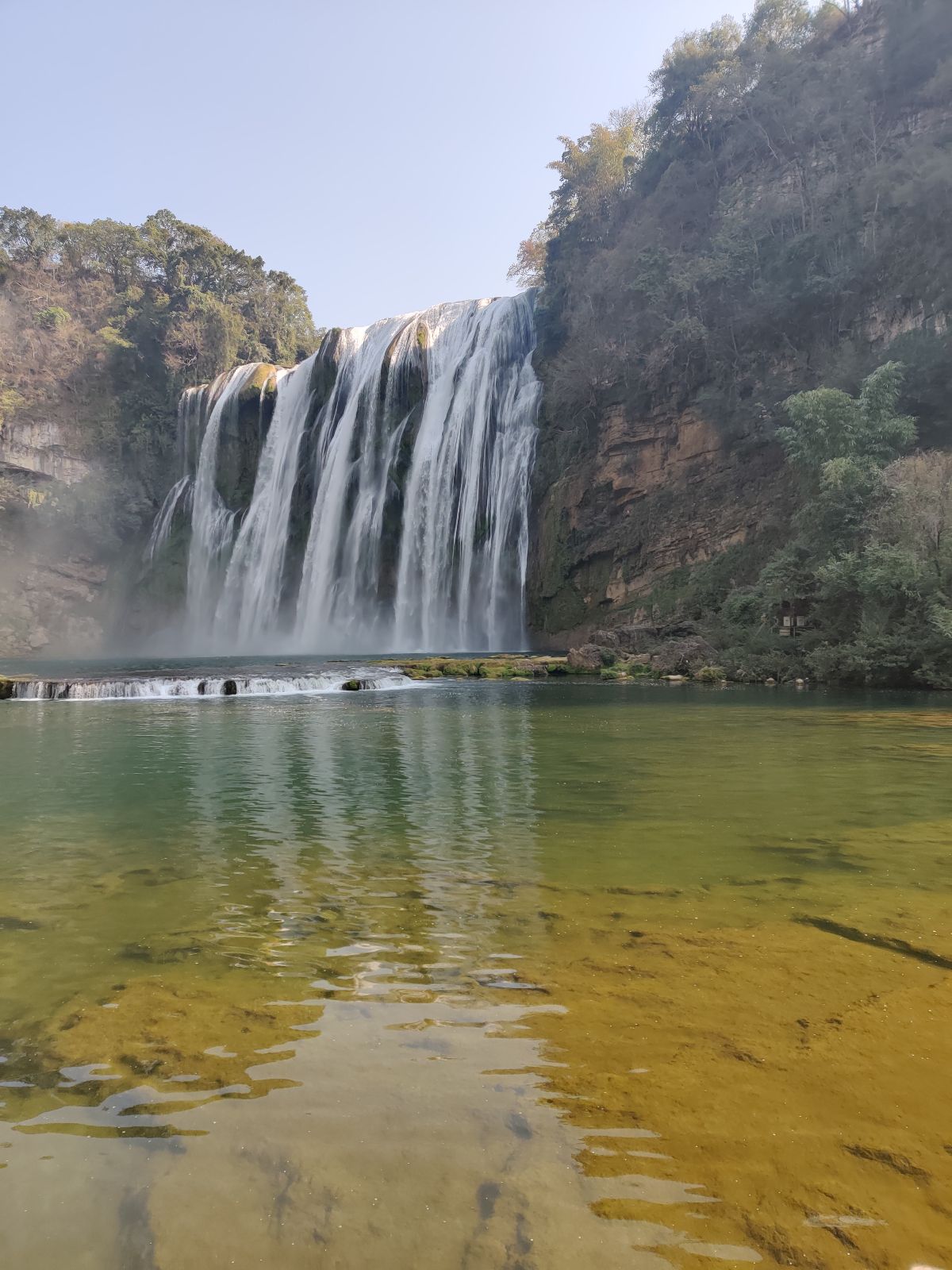 Huangguoshu Waterfall viewed from across the pool in Anshun