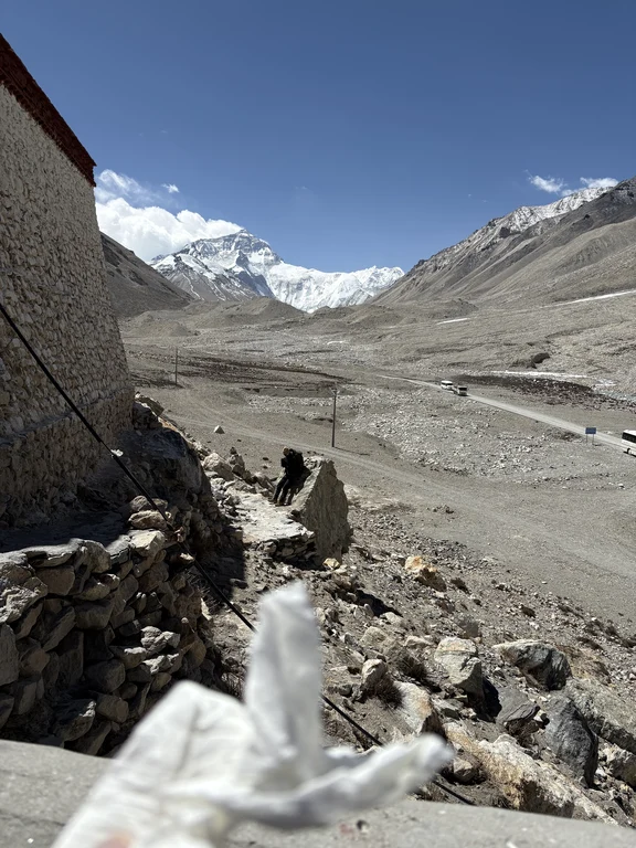 Área de visitantes de la vertiente norte del Everest