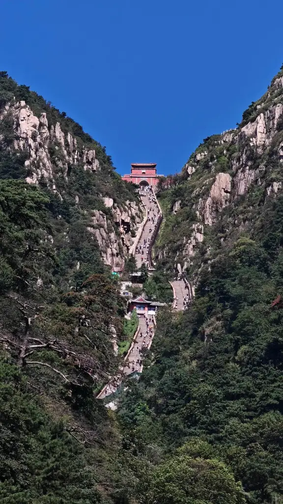 泰山红门登山线